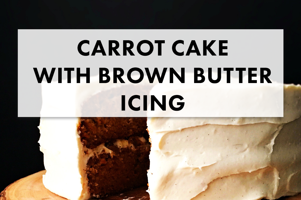 Crunchy Carrot Cake with Maple Brittle