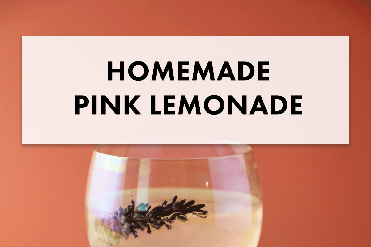 Homemade Pink Lemonade Recipe