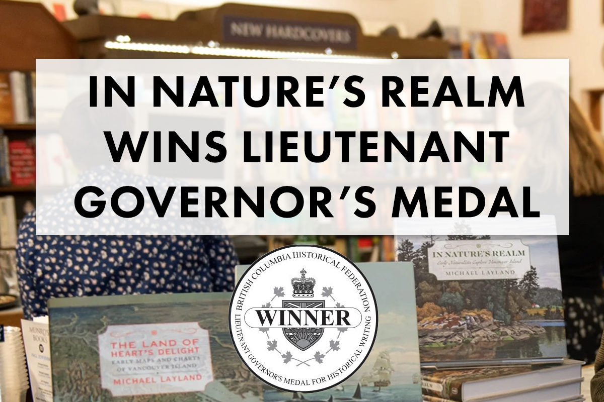 Michael Layland’s In Nature’s Realm Wins Lieutenant Governor’s Medal for Historical Writing