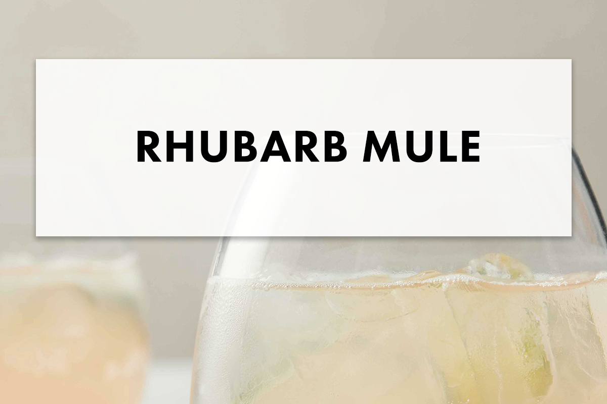 Moscow Mule with Freshly Squeezed Rhubarb Juice Recipe