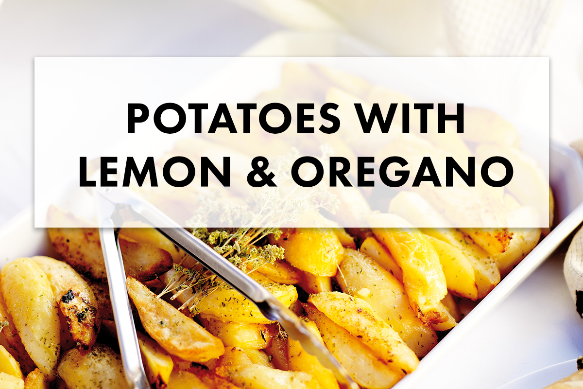 Crispy & Tangy Lemony Greek Potatoes Recipe