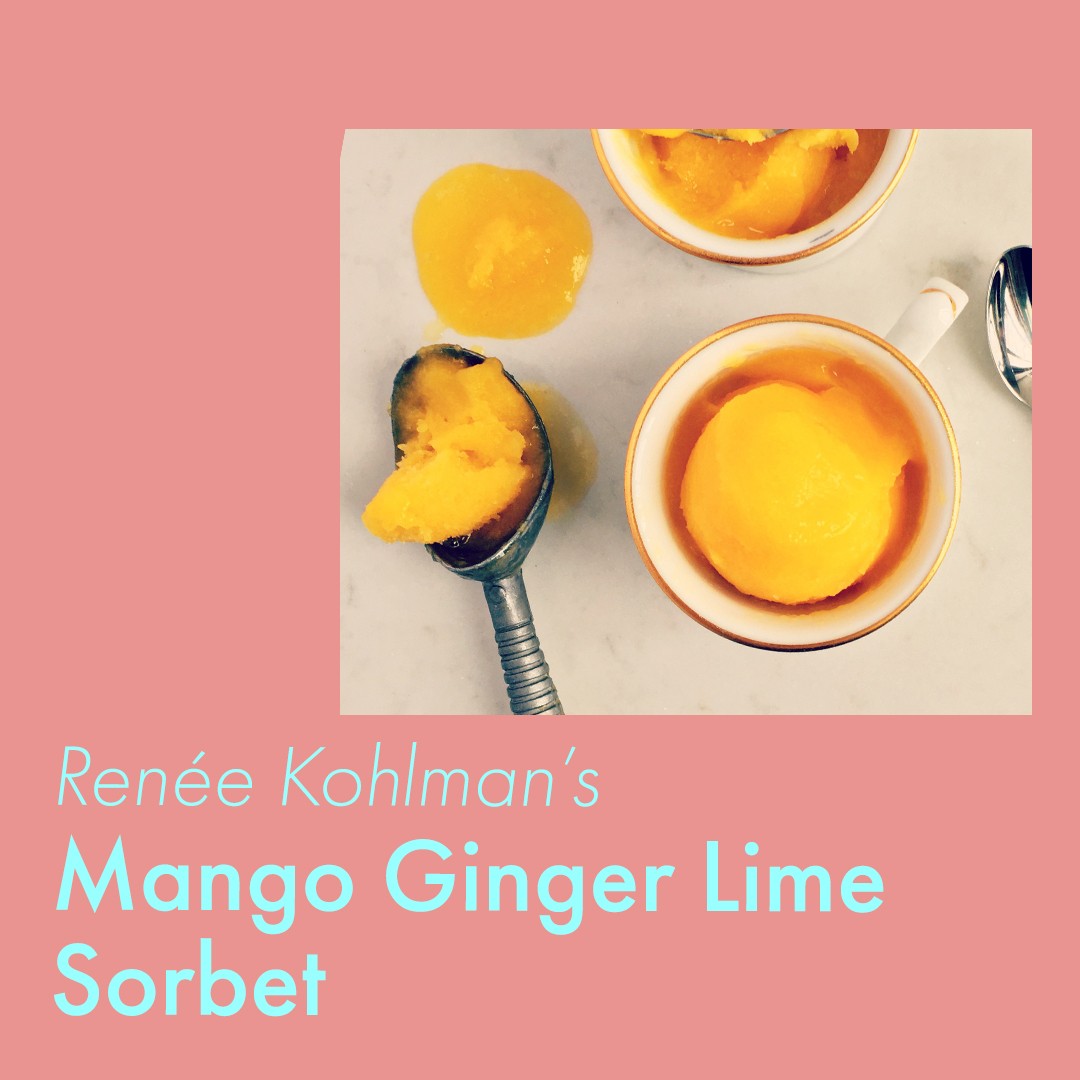 Refreshing Ginger, Lime, and Mango Sorbet Recipe