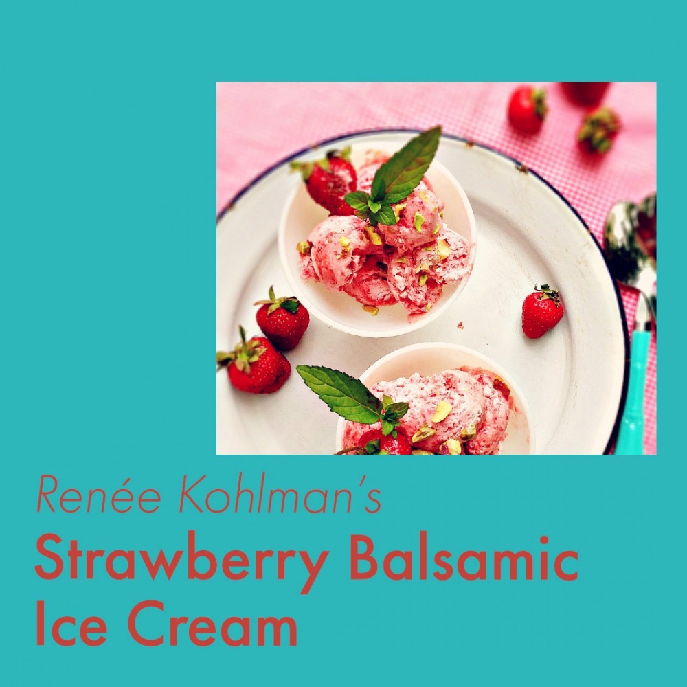 No-churn Strawberry Ice Cream