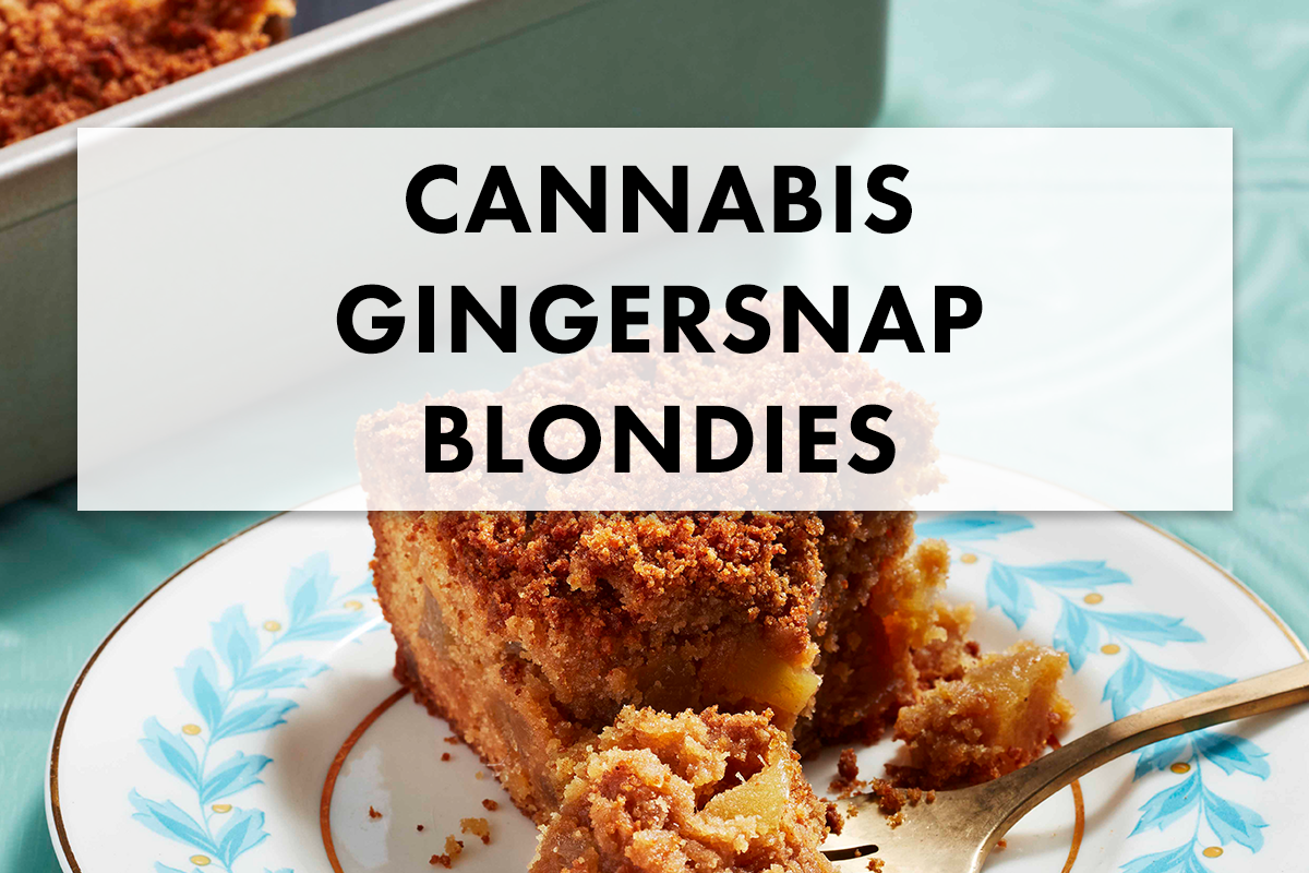 Recipe for Cannabis Gingersnap Blondies