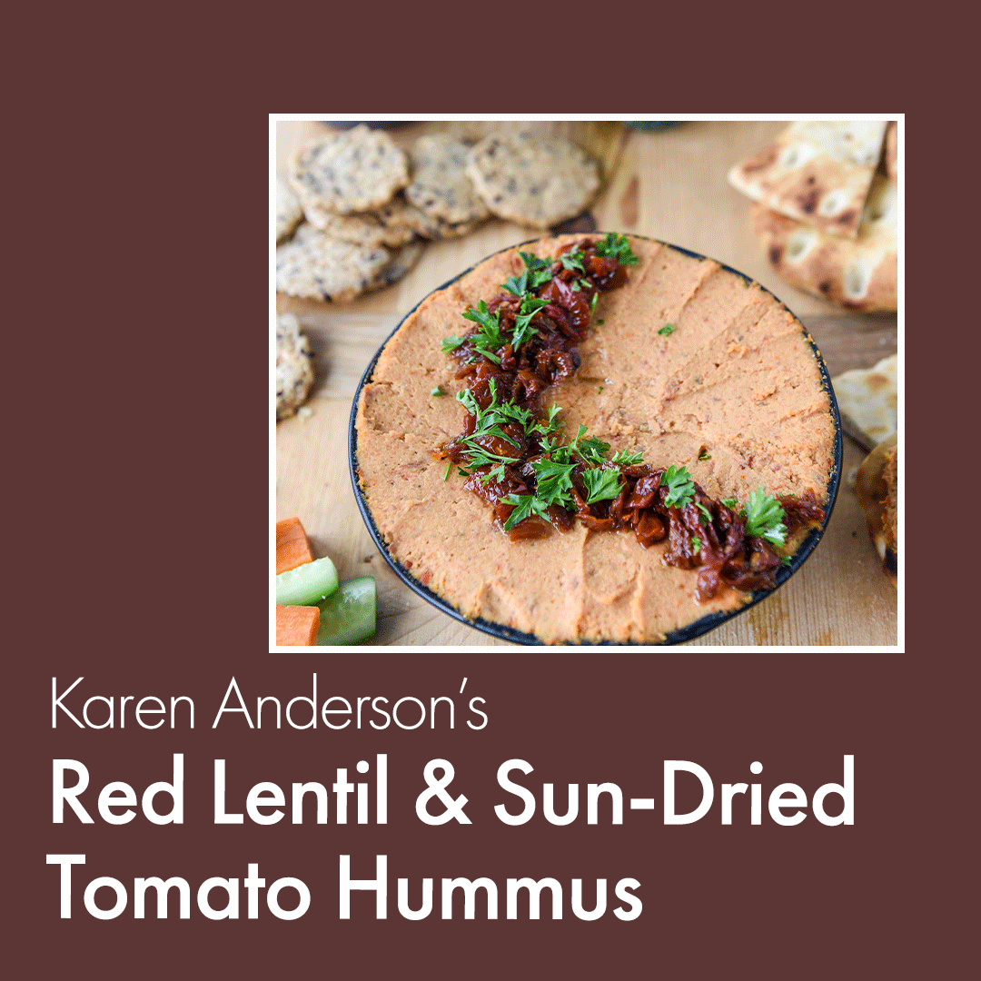 Sun-Dried Tomato Red Lentil Hummus