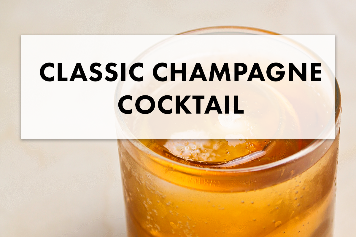 Easy Champagne Cocktail with Bitters
