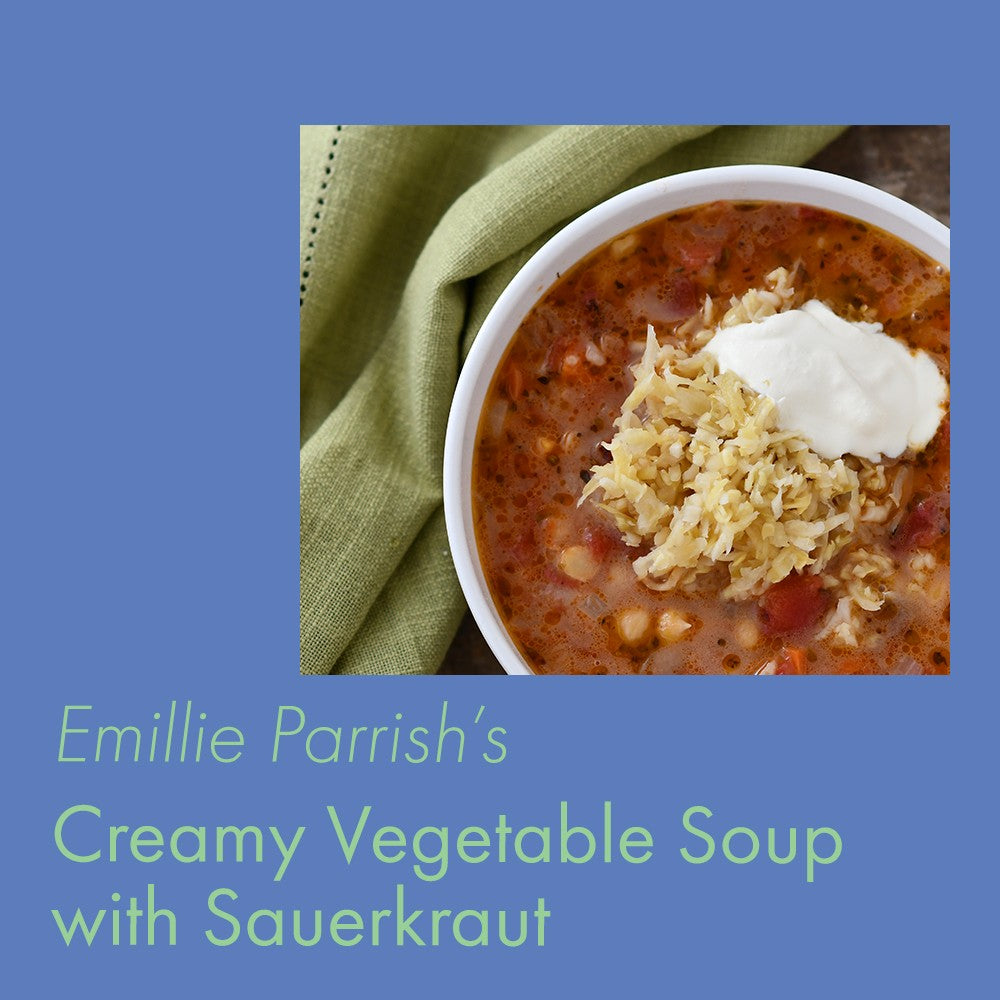 RECIPE: Creamy Vegetable Soup with Sauerkraut