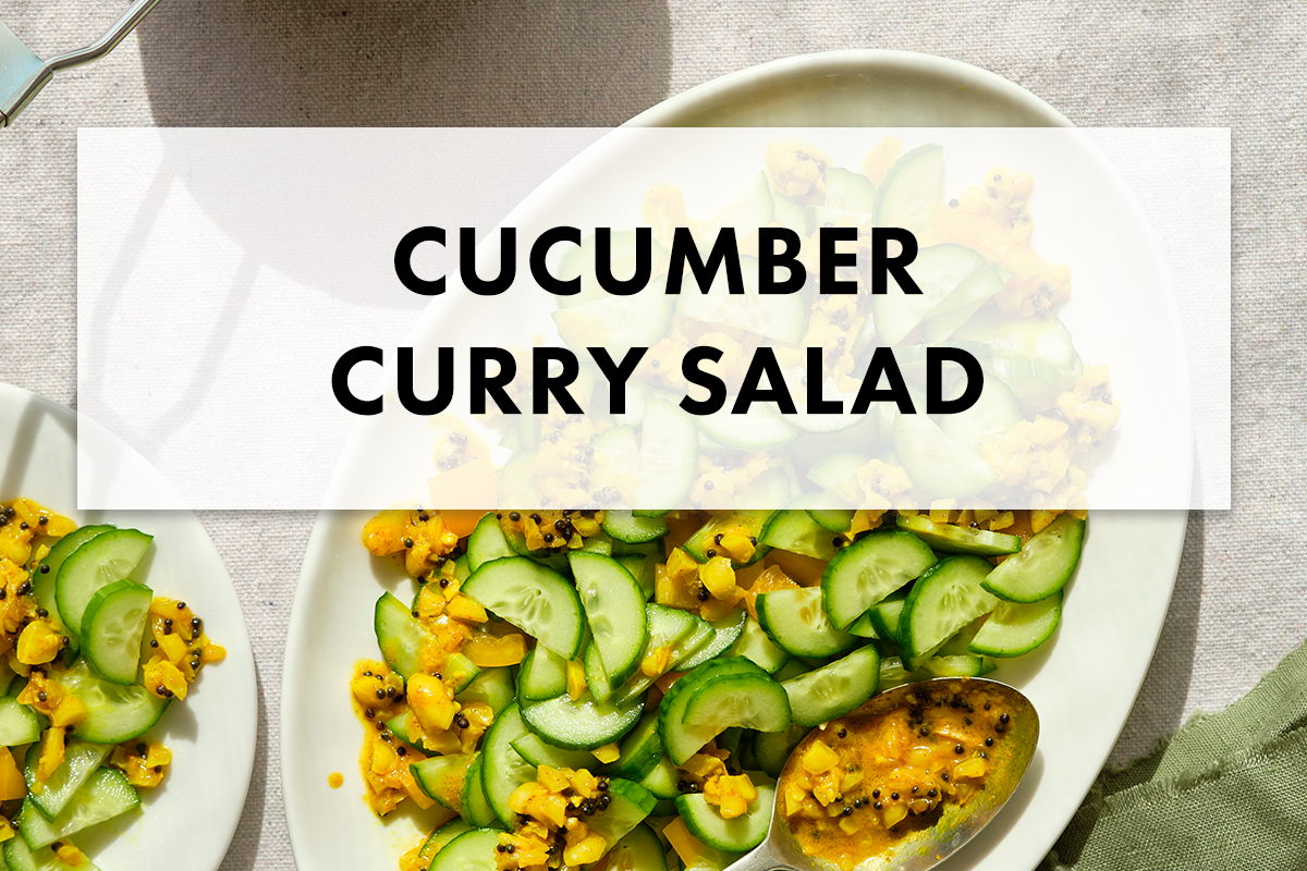 Hop into Spring with this Refreshing Cucumber Curry Salad