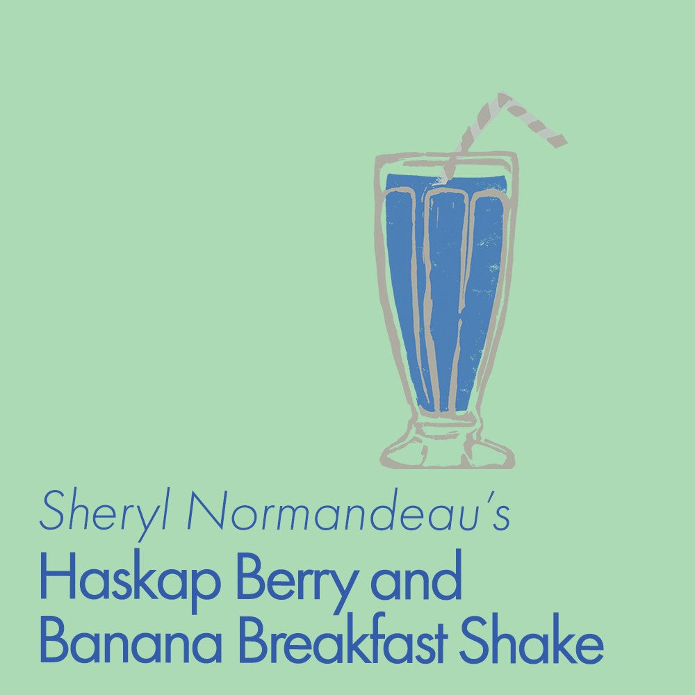 RECIPE: Haskap Berry and Banana Breakfast Shake