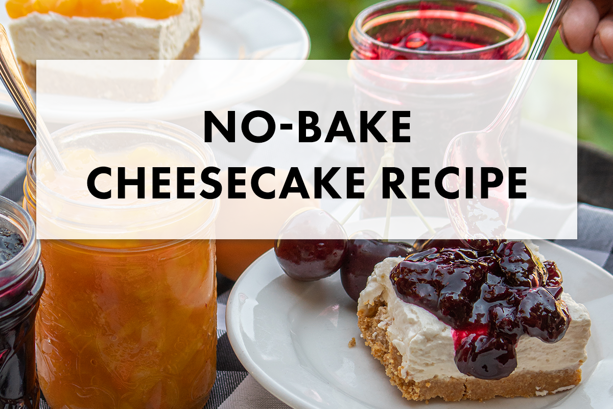 The Davison Orchards's Famous No-Bake Cheesecake with Fruit Compote